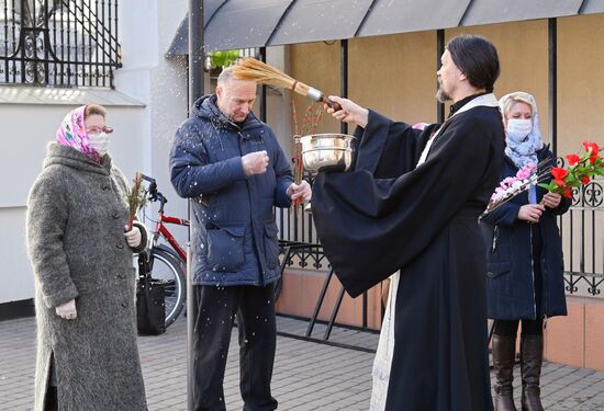 Праздник Вербное воскресенье в Белоруссии