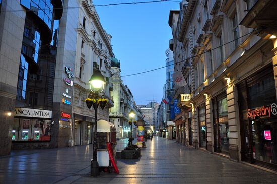 Белград во время комендантского часа