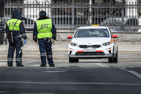 Москва во время режима самоизоляции жителей