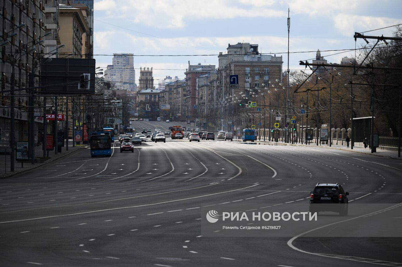 Москва во время режима самоизоляции жителей