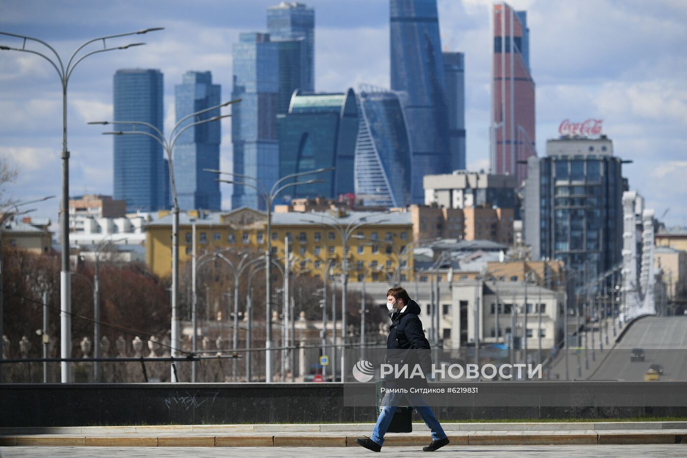 Москва во время режима самоизоляции жителей