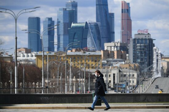Москва во время режима самоизоляции жителей