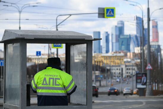 Москва во время режима самоизоляции жителей