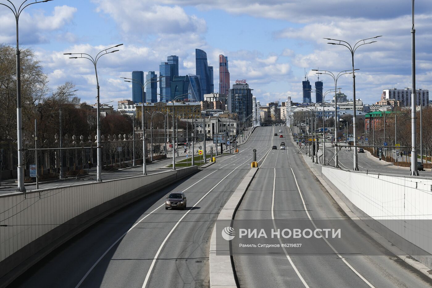 Москва во время режима самоизоляции жителей