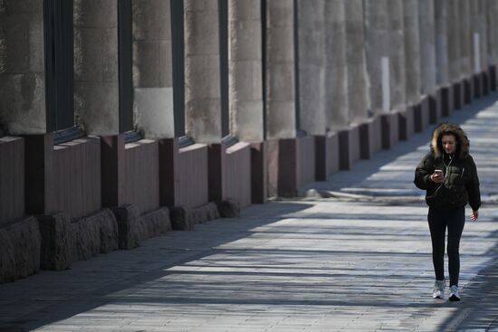 Москва во время режима самоизоляции жителей