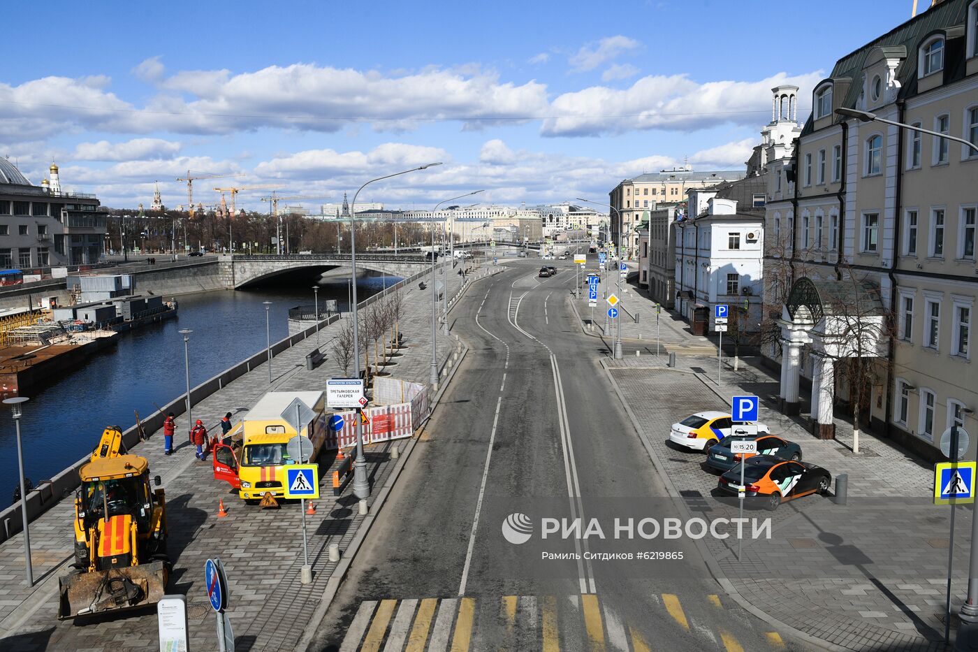 Москва во время режима самоизоляции жителей