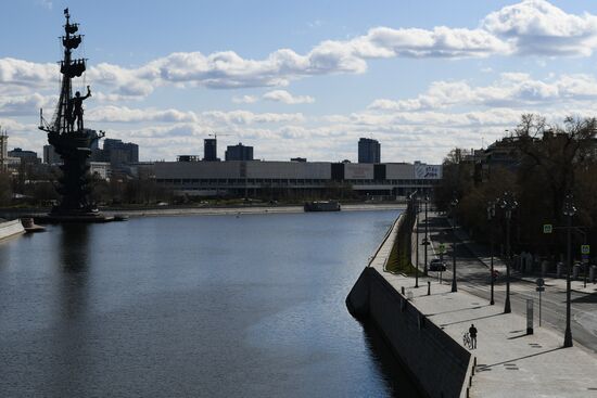 Москва во время режима самоизоляции жителей