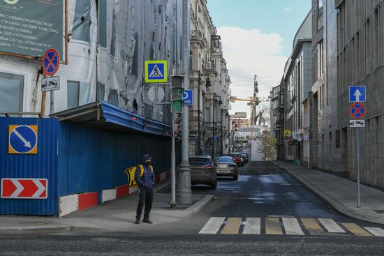 Москва во время режима самоизоляции жителей