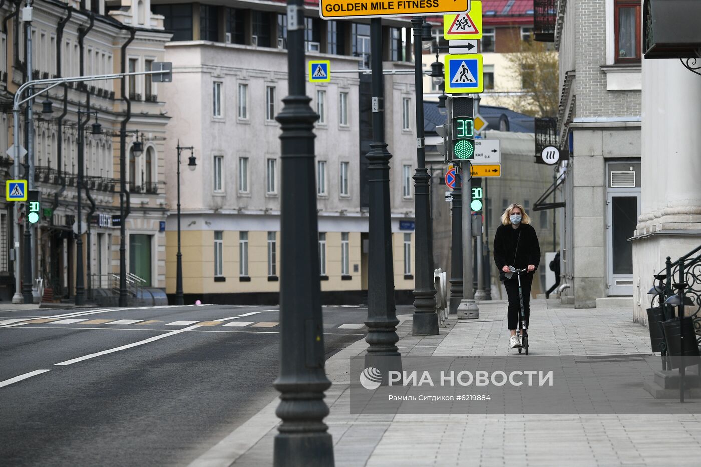 Москва во время режима самоизоляции жителей