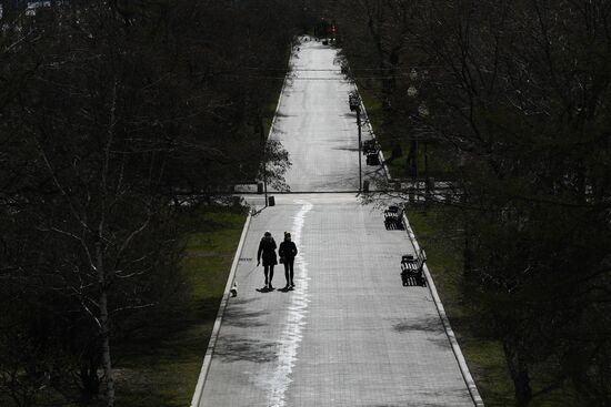 Москва во время режима самоизоляции жителей