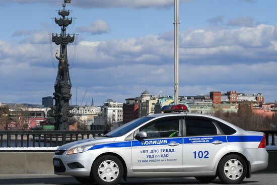 Москва во время режима самоизоляции жителей