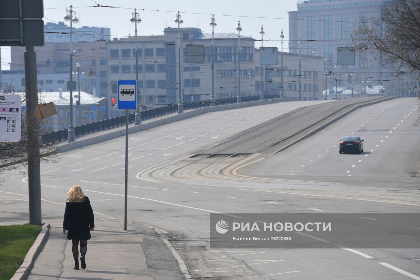 Москва во время режима самоизоляции жителей