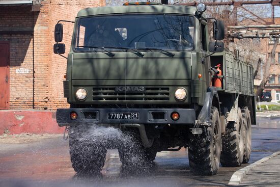 Дезинфекция завода "Победит" оборонно-промышленного комплекса