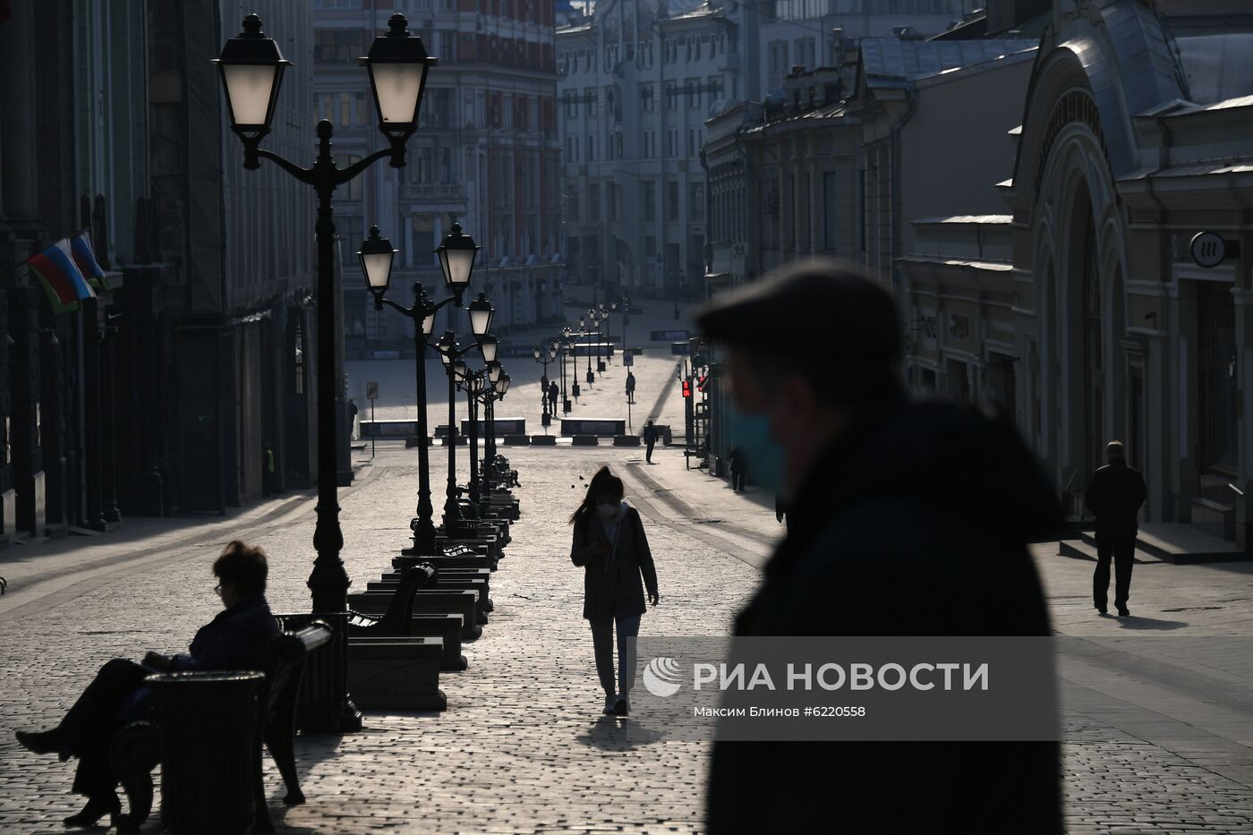 Москва во время режима самоизоляции жителей