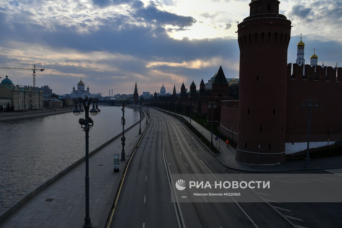 Москва во время режима самоизоляции жителей