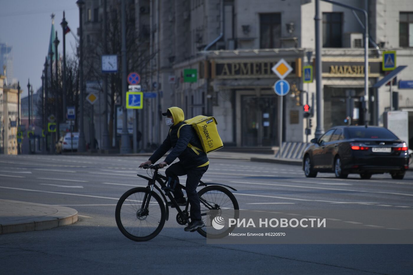 Москва во время режима самоизоляции жителей