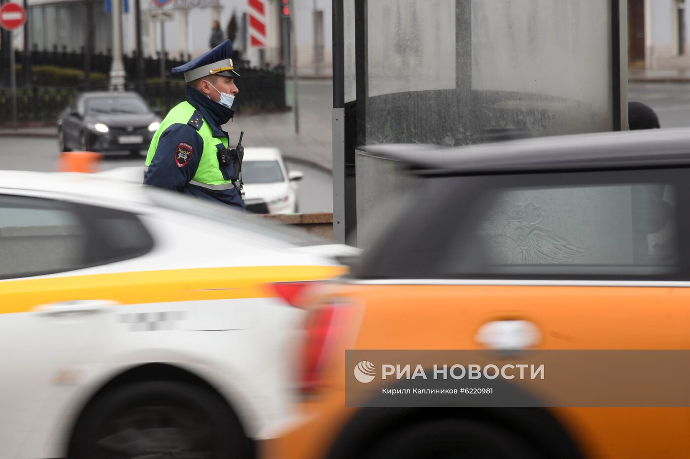 Москва во время режима самоизоляции жителей