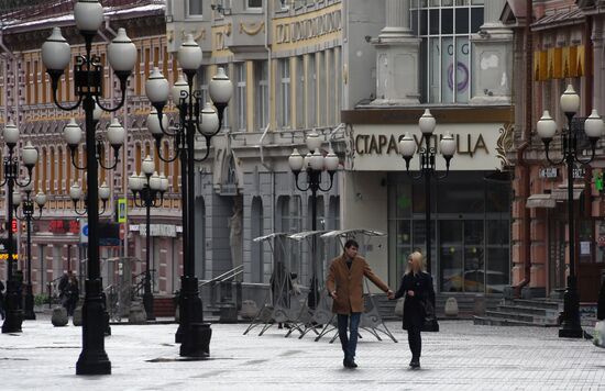 Москва во время режима самоизоляции жителей