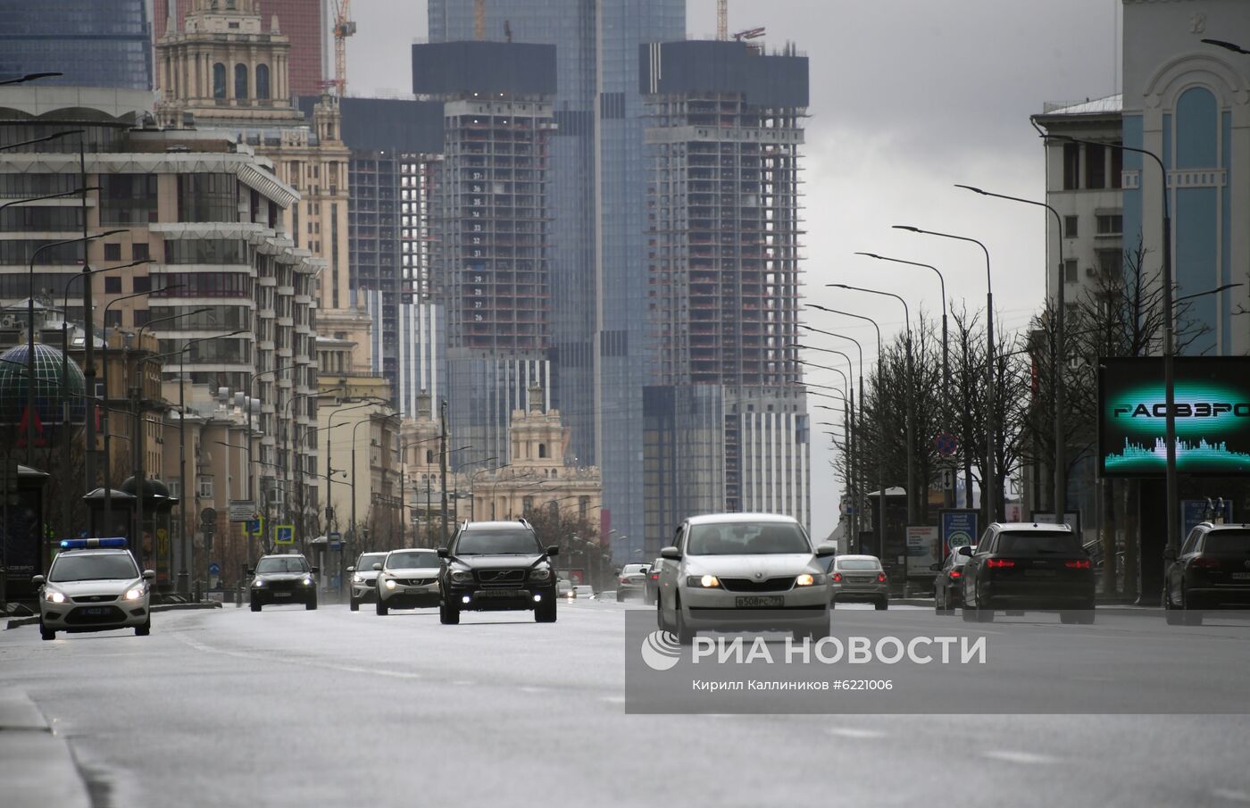 Москва во время режима самоизоляции жителей