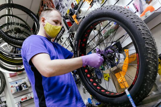 Работа веломастерской в Иванове