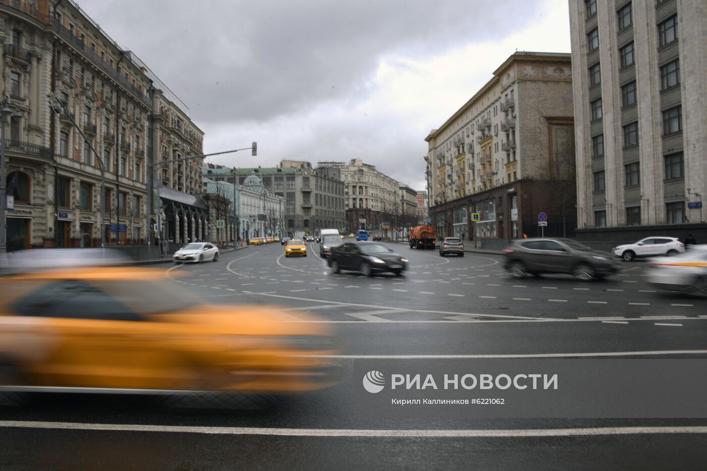 Москва во время режима самоизоляции жителей