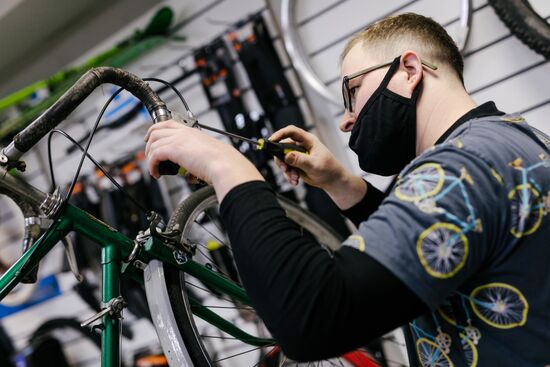 Работа веломастерской в Иванове