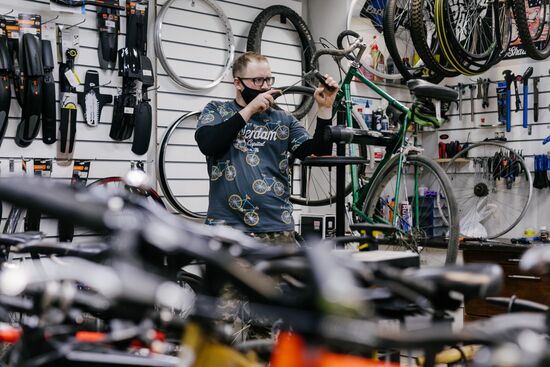 Работа веломастерской в Иванове