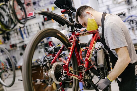 Работа веломастерской в Иванове