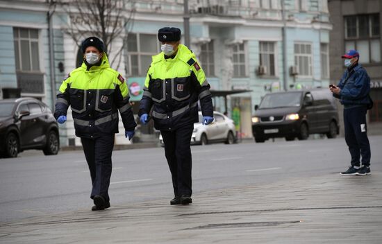 Москва во время режима самоизоляции жителей