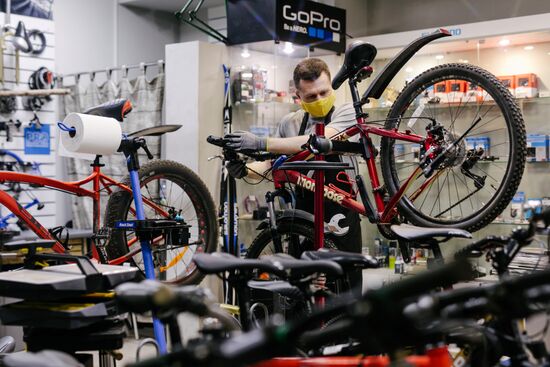 Работа веломастерской в Иванове