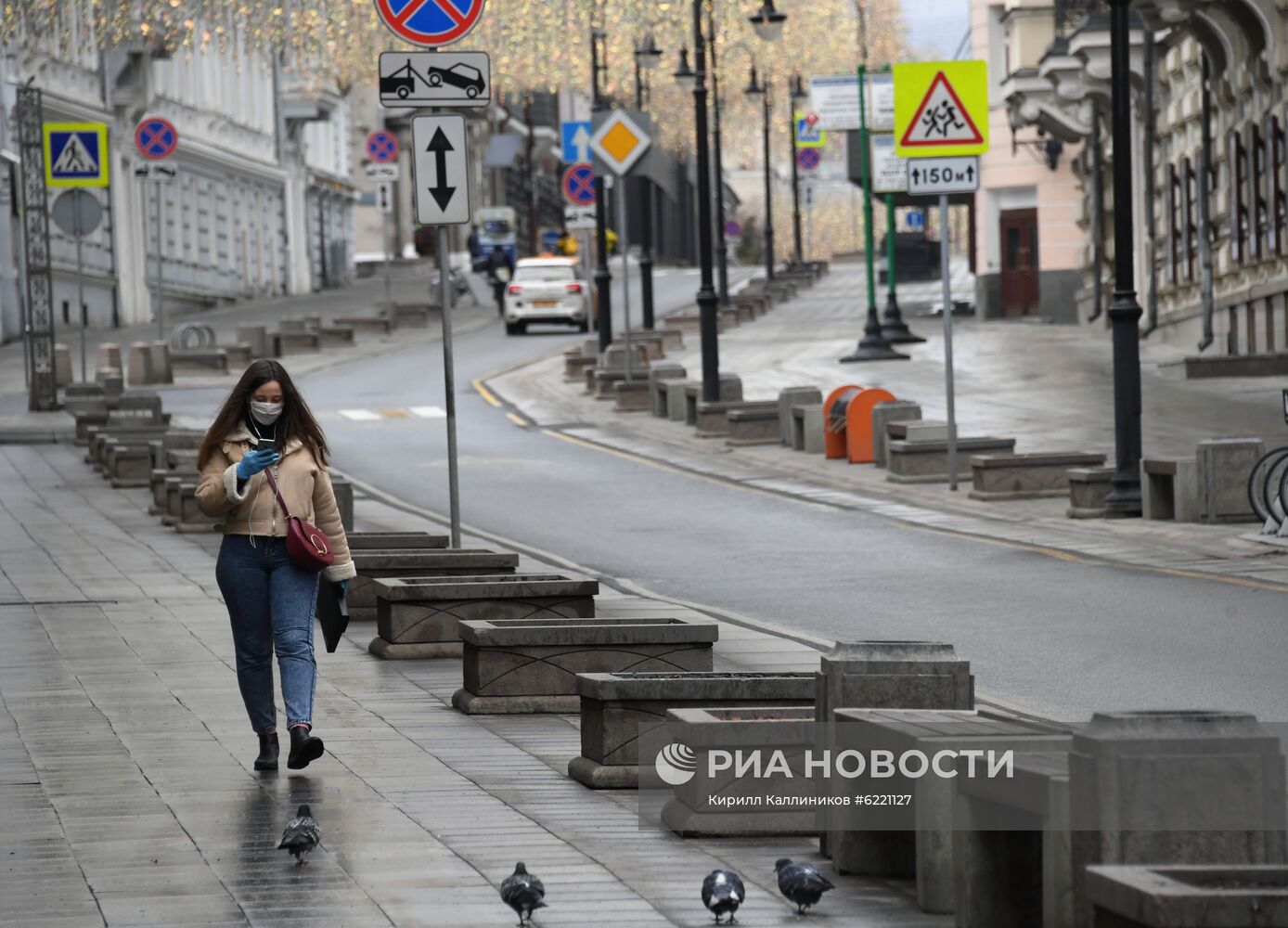 Москва во время режима самоизоляции жителей