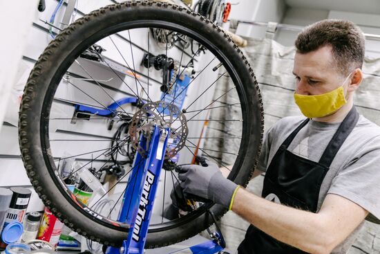 Работа веломастерской в Иванове