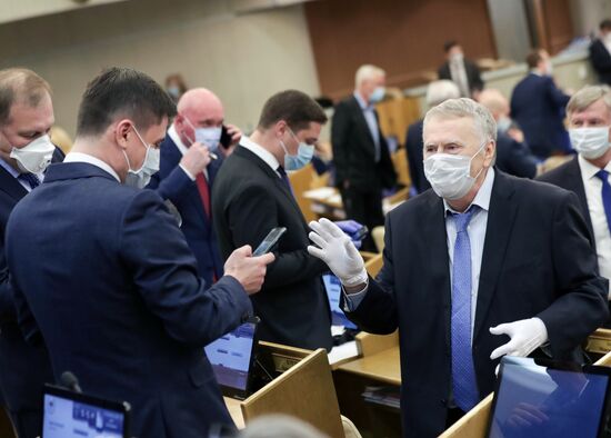 Пленарное заседание Госдумы РФ