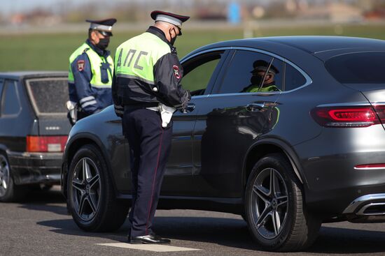 Блокпосты на въезде в Краснодар
