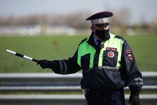 Блокпосты на въезде в Краснодар