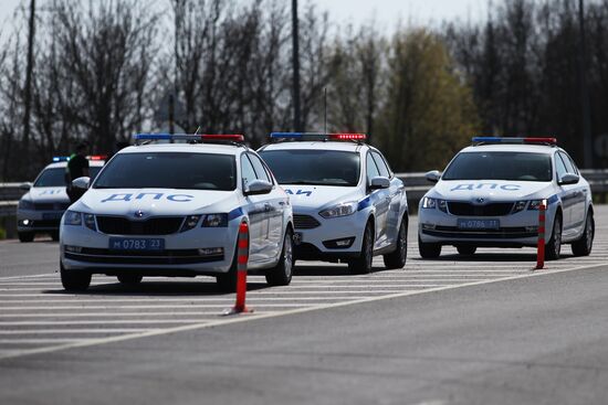 Блокпосты на въезде в Краснодар