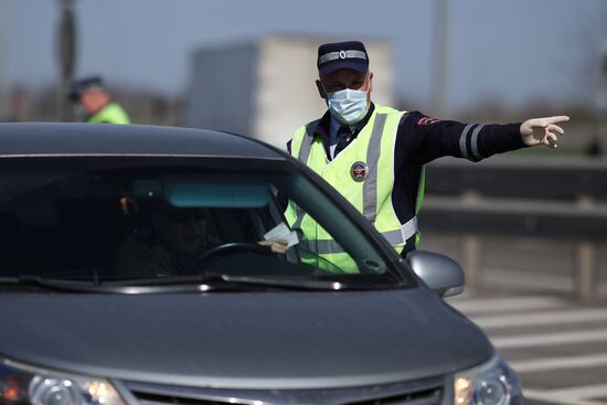 Блокпосты на въезде в Краснодар