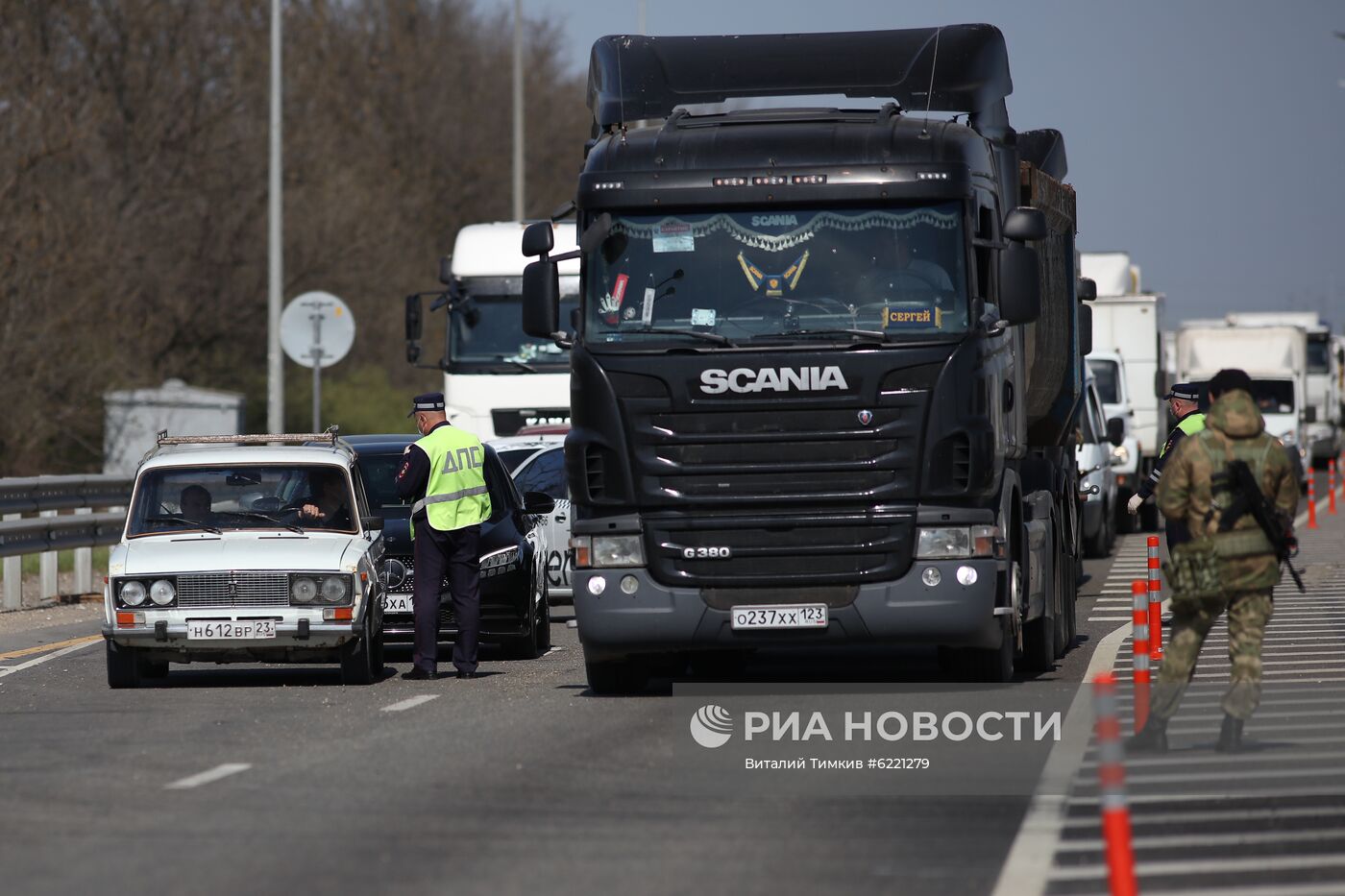 Блокпосты на въезде в Краснодар