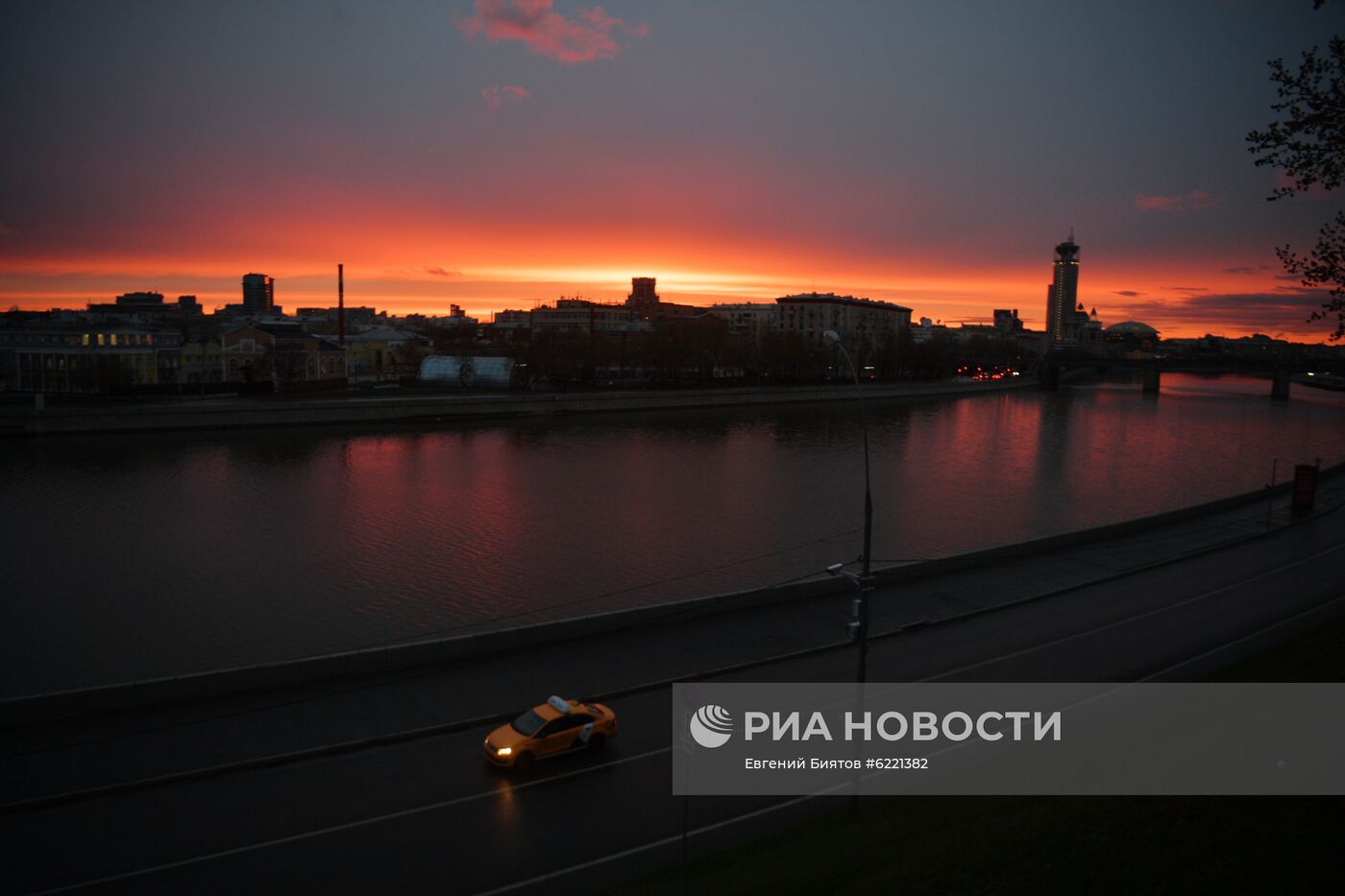 Москва во время режима самоизоляции жителей