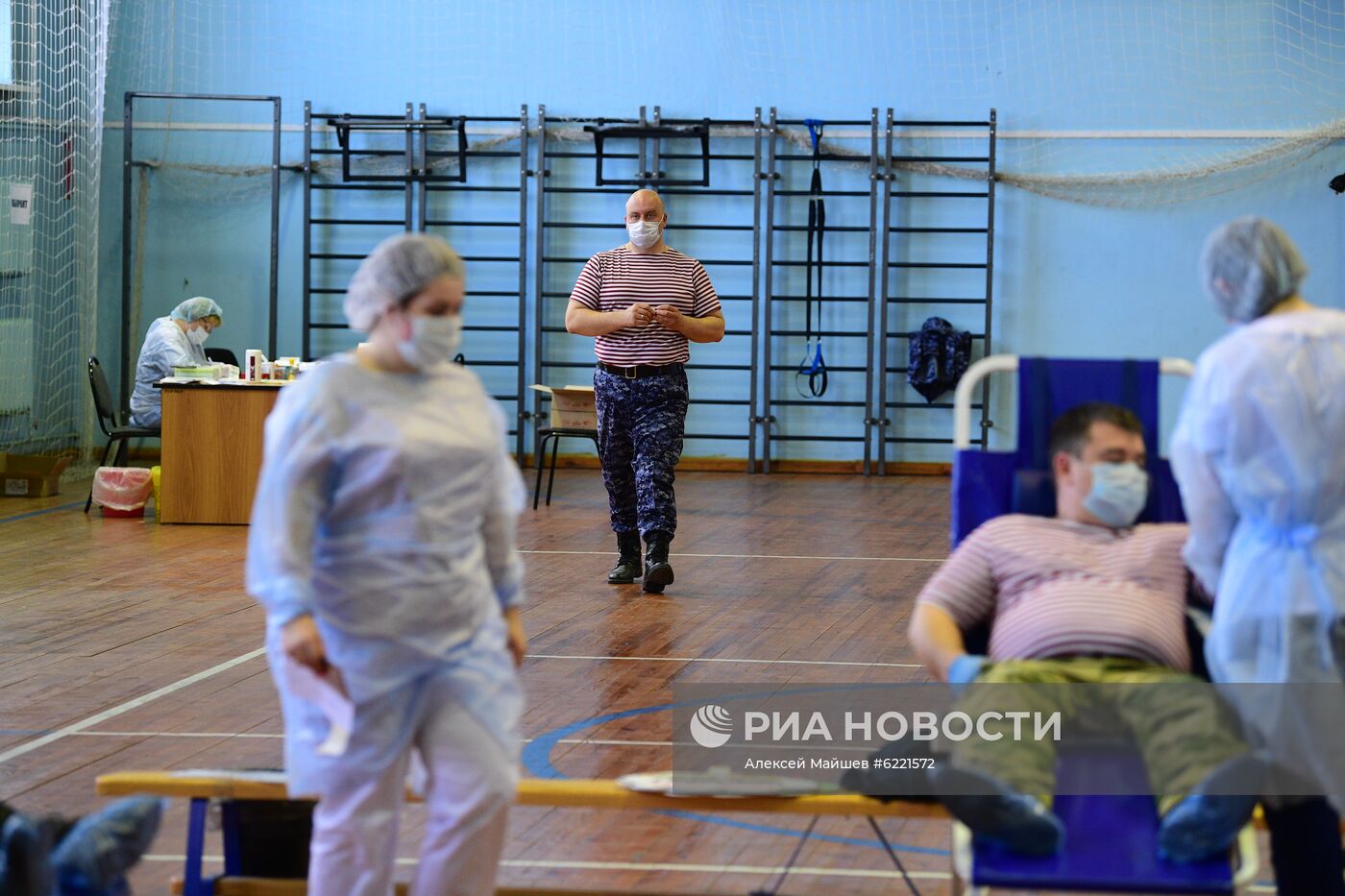 Сдача крови сотрудниками Росгвардии