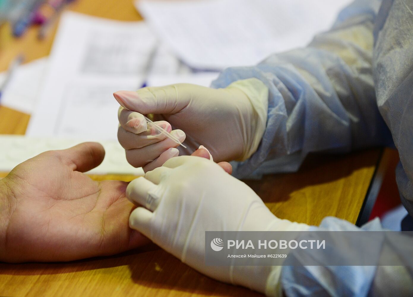 Сдача крови сотрудниками Росгвардии