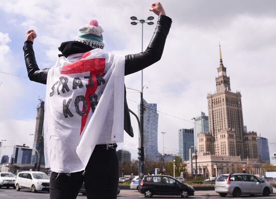 Антиправительственная акция в Варшаве