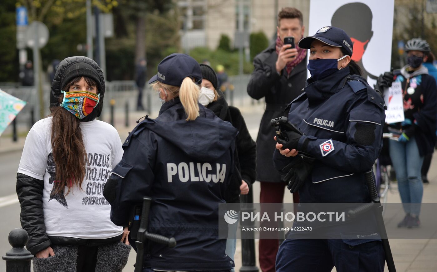 Антиправительственная акция в Варшаве