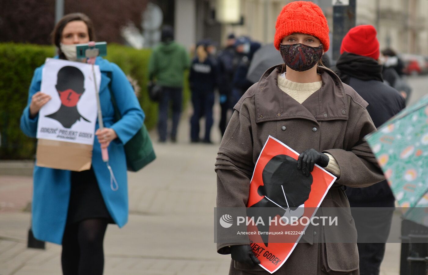 Антиправительственная акция в Варшаве