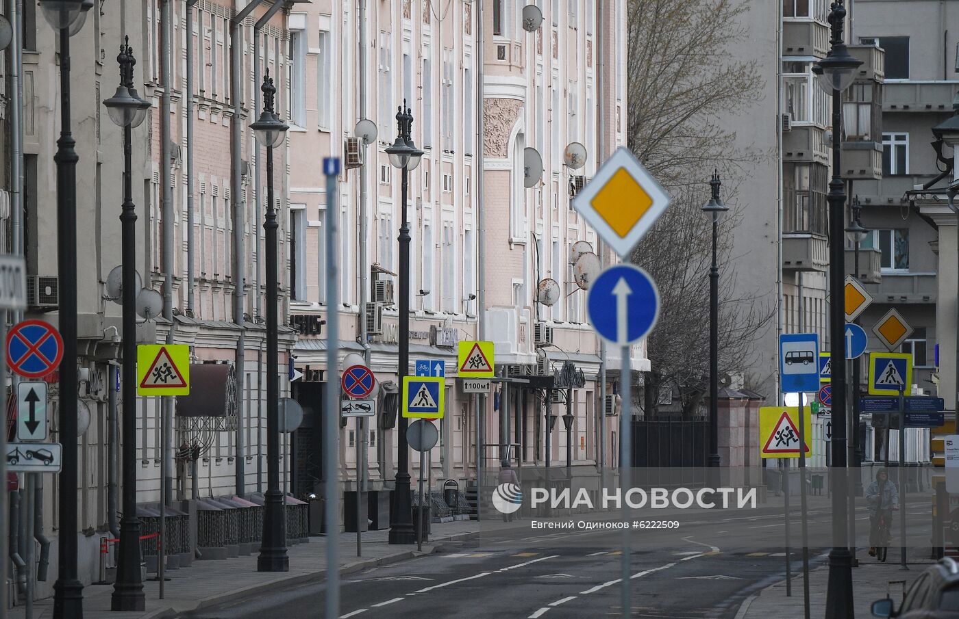 Москва во время режима самоизоляции жителей