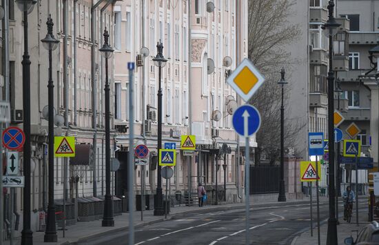 Москва во время режима самоизоляции жителей