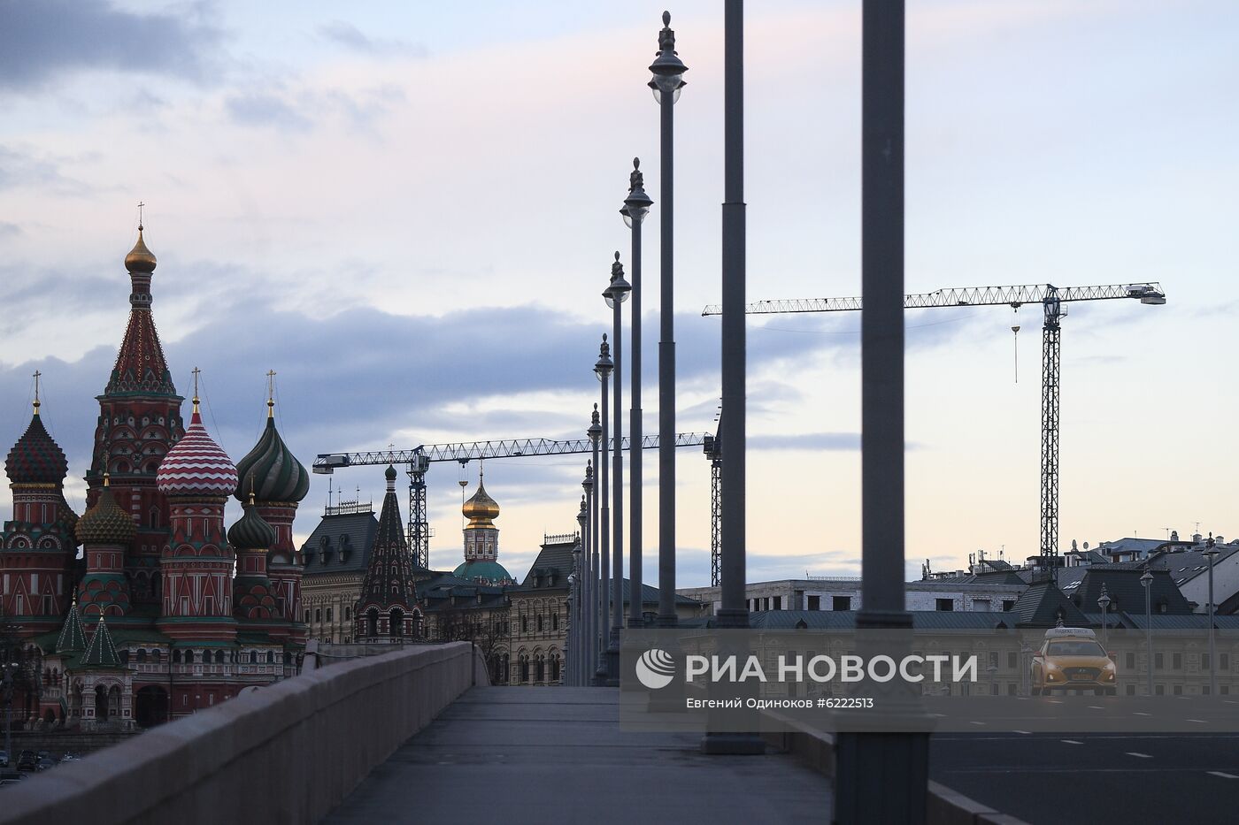 Москва во время режима самоизоляции жителей