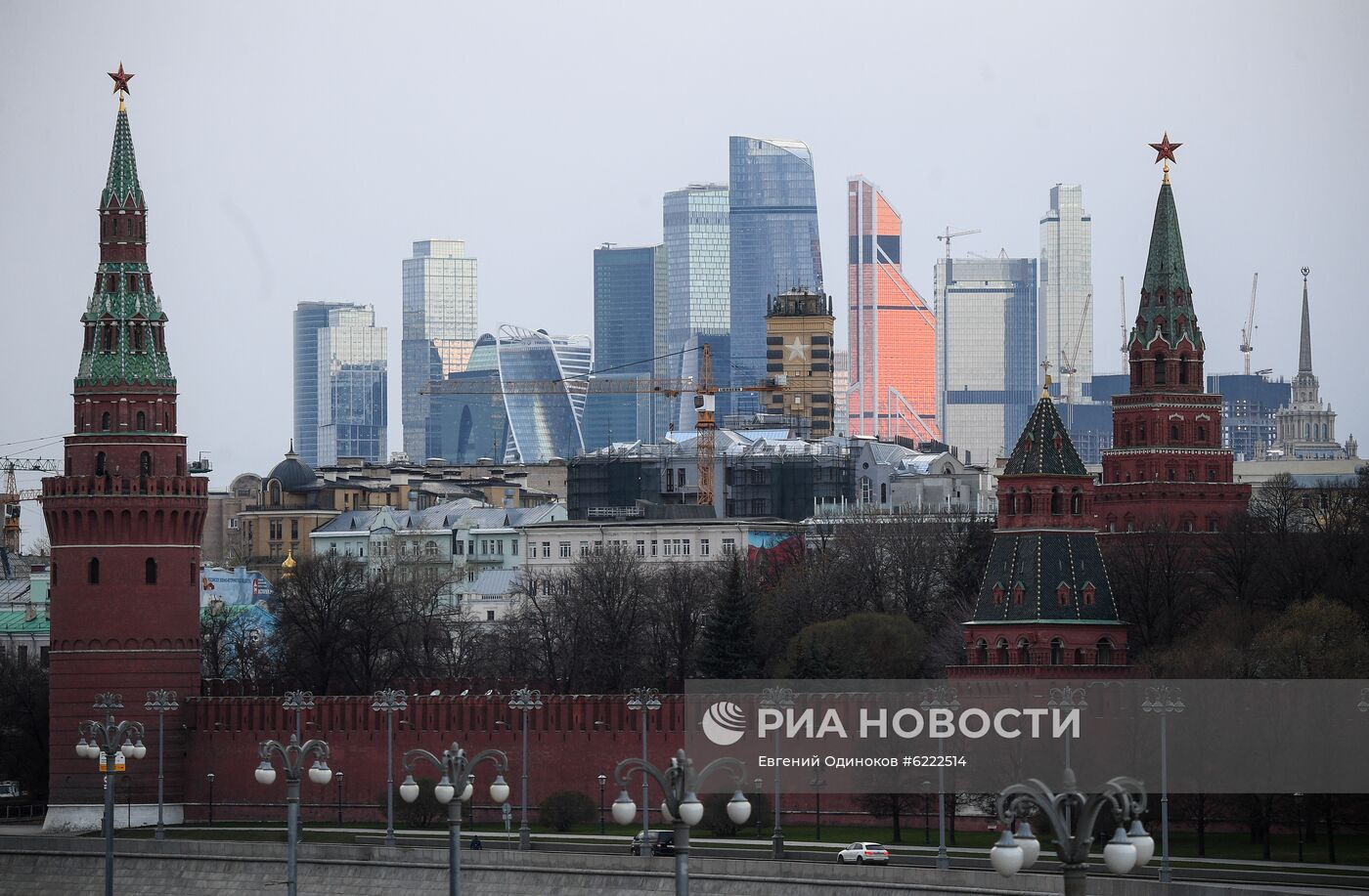 Москва во время режима самоизоляции жителей