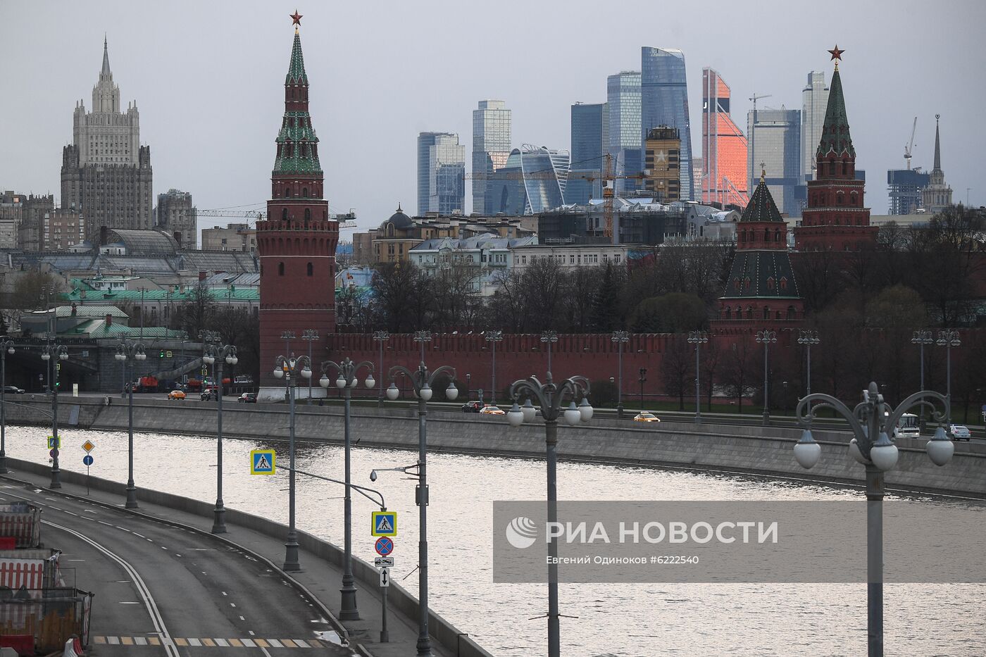 Москва во время режима самоизоляции жителей