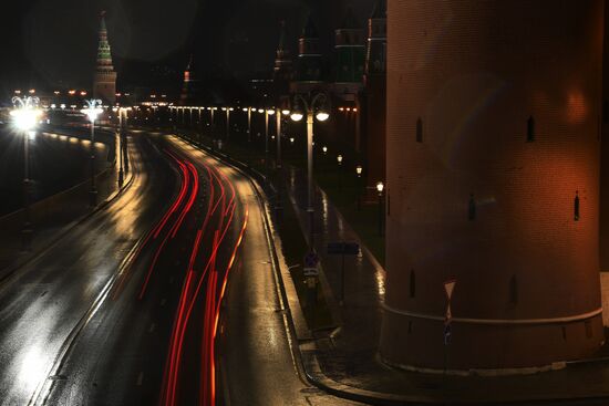 Москва во время режима самоизоляции жителей